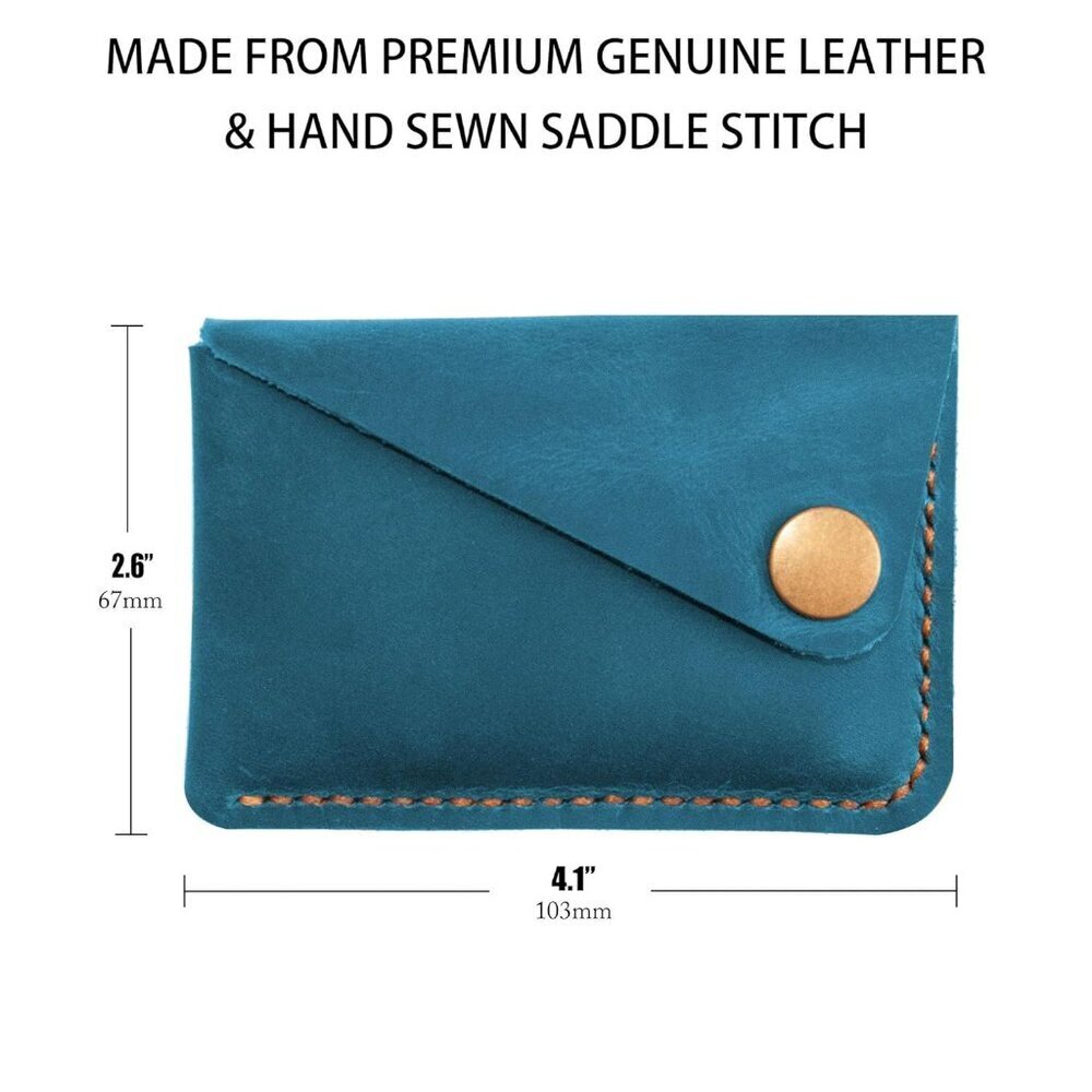 Leather Card Holder, Credit Card Wallet, Front Pocket Wallet, Slim Wallet, Cardh - Picture 5 of 5